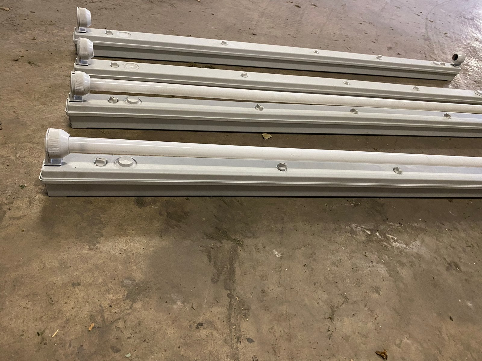 4x TL-armatuur TL-bak 58W IP65 -, Ophalen, Wit, Overige merken, Gebruikt