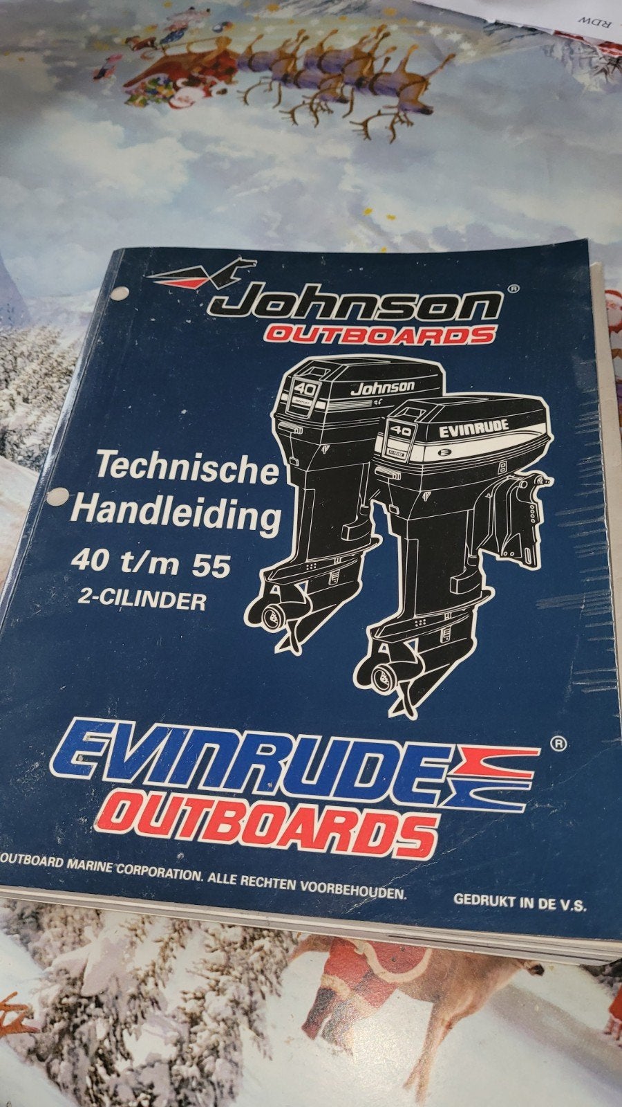 Johnson evinrude werkplaatsboek, Ophalen of Verzenden