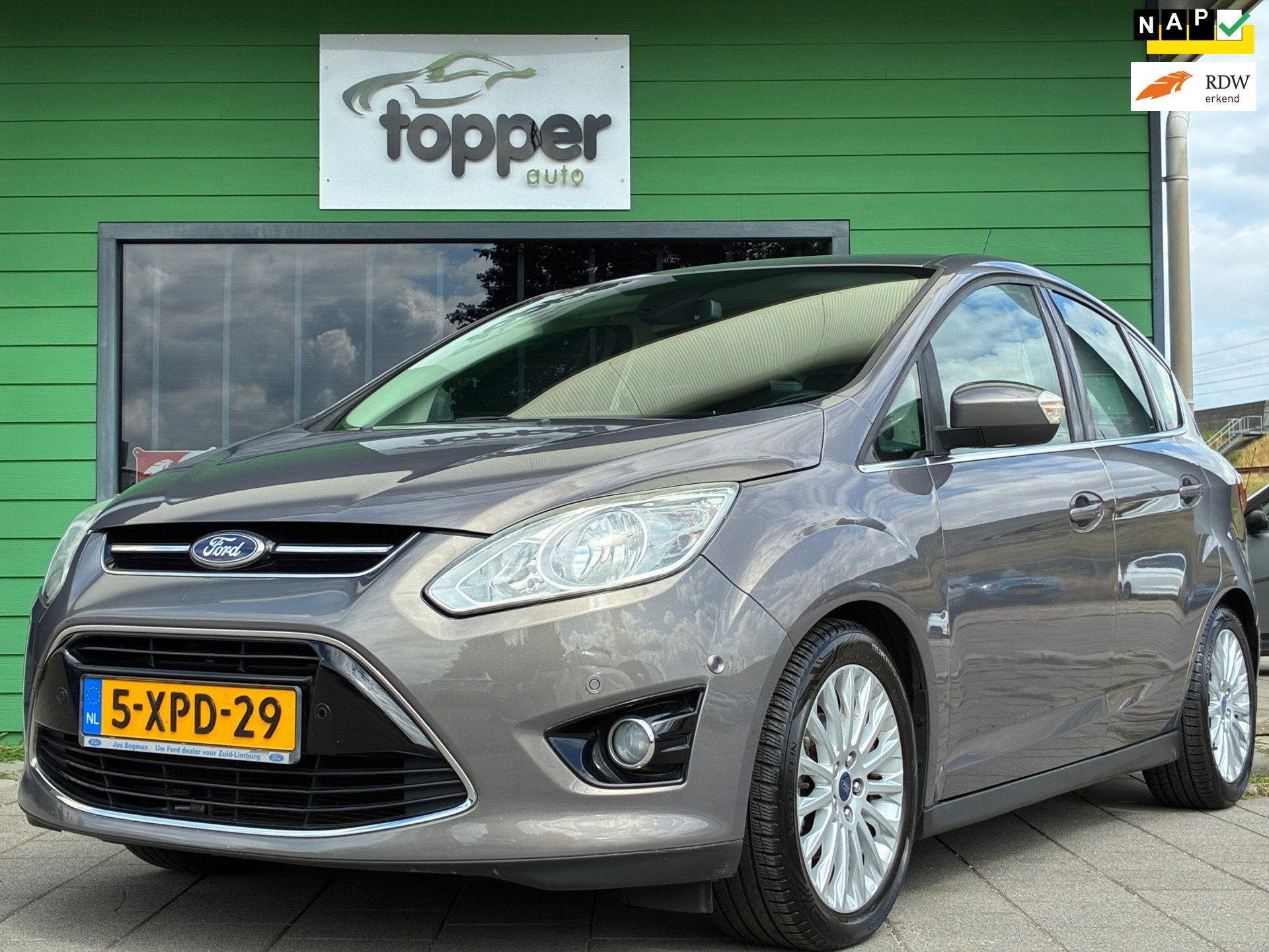 Ford C-Max 1.0 Edition Plus|1e Eigenaar|Camera|Navigatie|PDC, Auto's, Voorwielaandrijving, Euro 5, 125 pk, Gebruikt