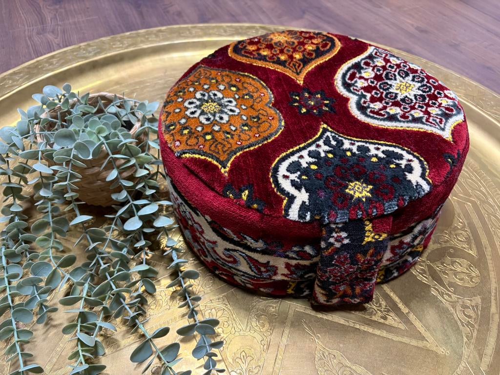 Handgemaakt meditatiekussen -Turks tapijt – boekweit vulling, ., Nieuw, Ophalen of Verzenden, Made by myself