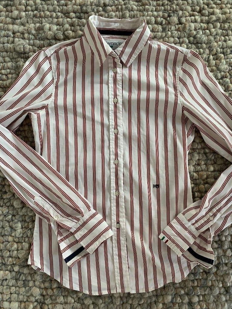 Mooie nieuwstaat HYDROGEN design blouse streep maat S, Ophalen of Verzenden, Zo goed als nieuw, Maat 36 (S)