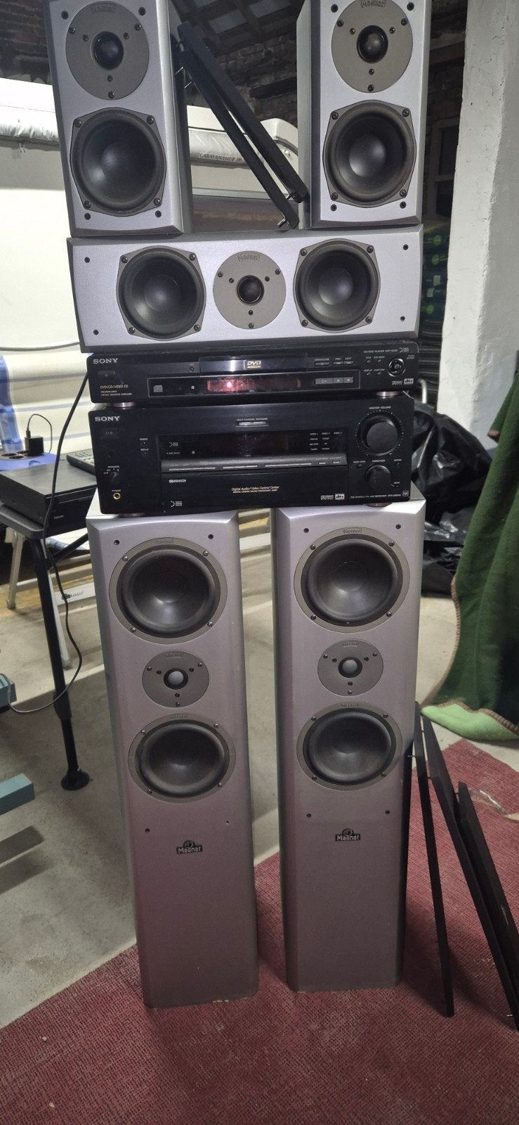 sony Magnat set  surround receiver, Ophalen, Sony