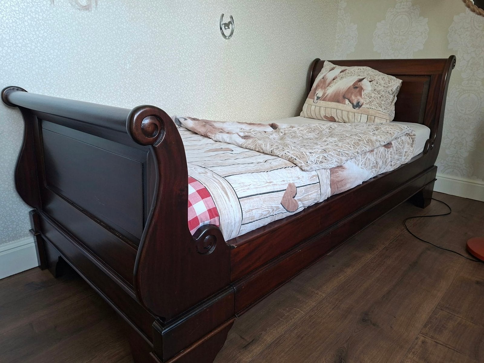 Eenpersoonsbed 90x200cm met ladekast 100x90x47cm, Ophalen, Gebruikt, 90 cm, Eenpersoons