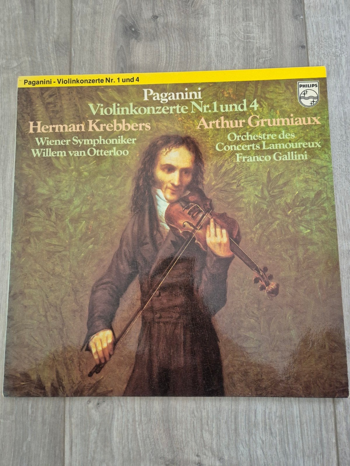 Paganini Vioolconcerten Nr. 1 & 4 - Herman Krebbers LP, Gebruikt, Overige componisten, Soloconcert, Ophalen of Verzenden