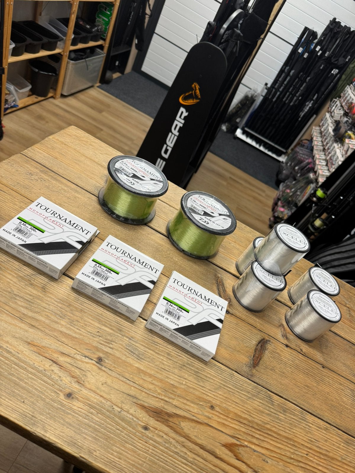 daiwa tournament en exceler nylon lijnen div dikte's  top !, Watersport en Boten, Ophalen of Verzenden, Nieuw, Vislijn