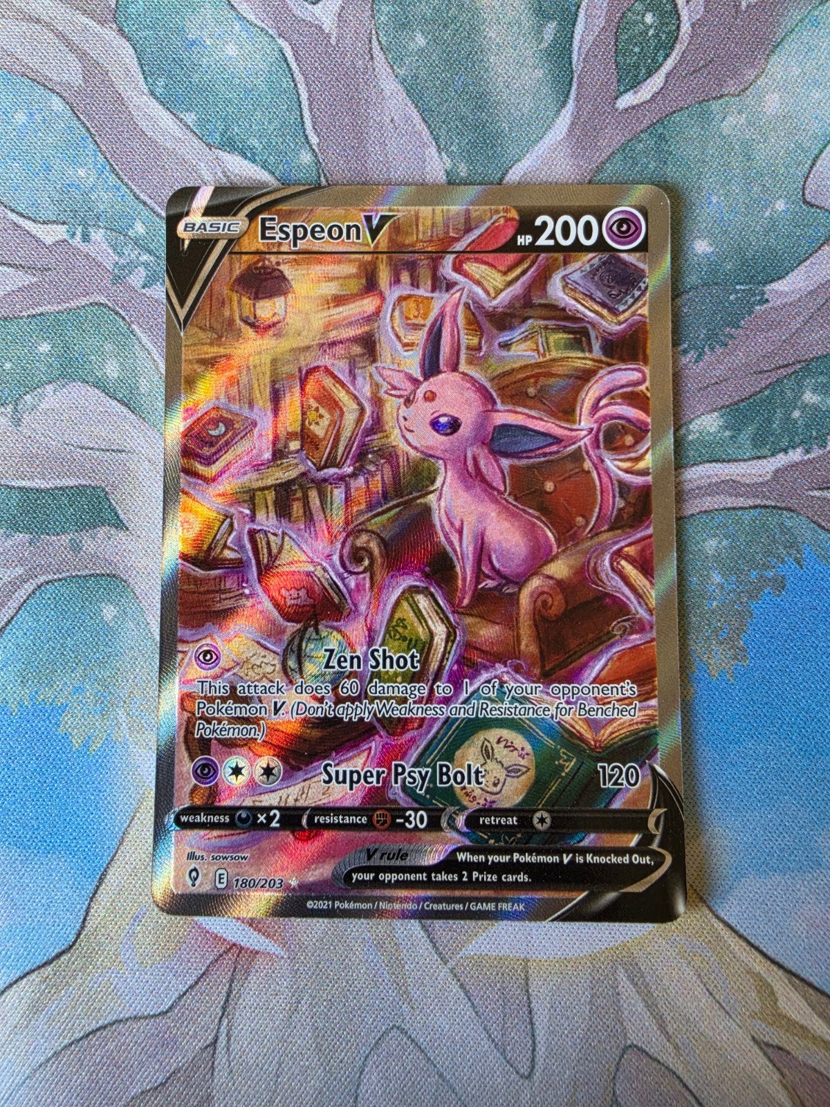 pokemon evolving skies espeon v alt art mint 180/203, Ophalen of Verzenden