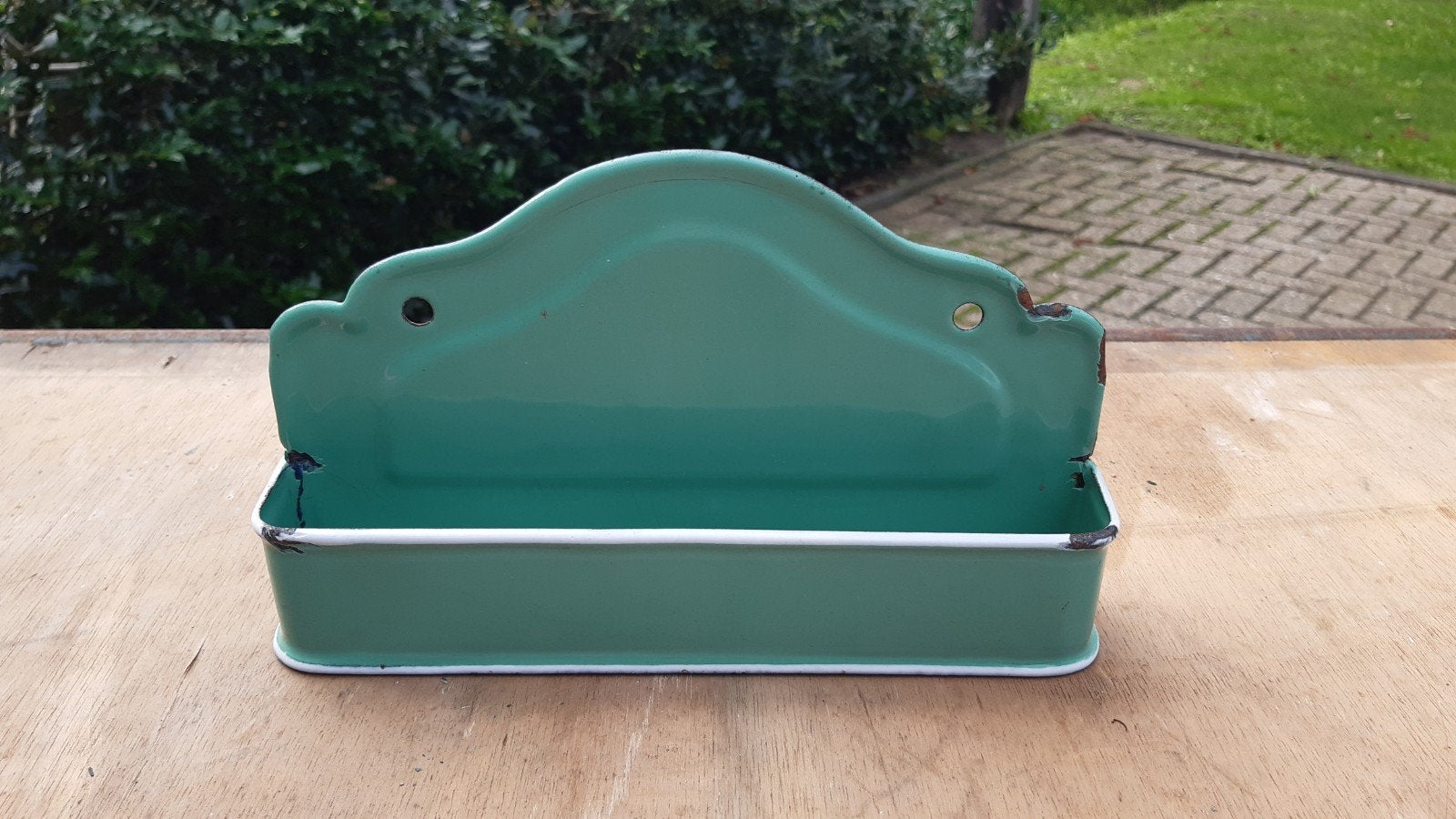 Emaille Kammenbakje Mintgroen, Antiek en Kunst, Ophalen of Verzenden