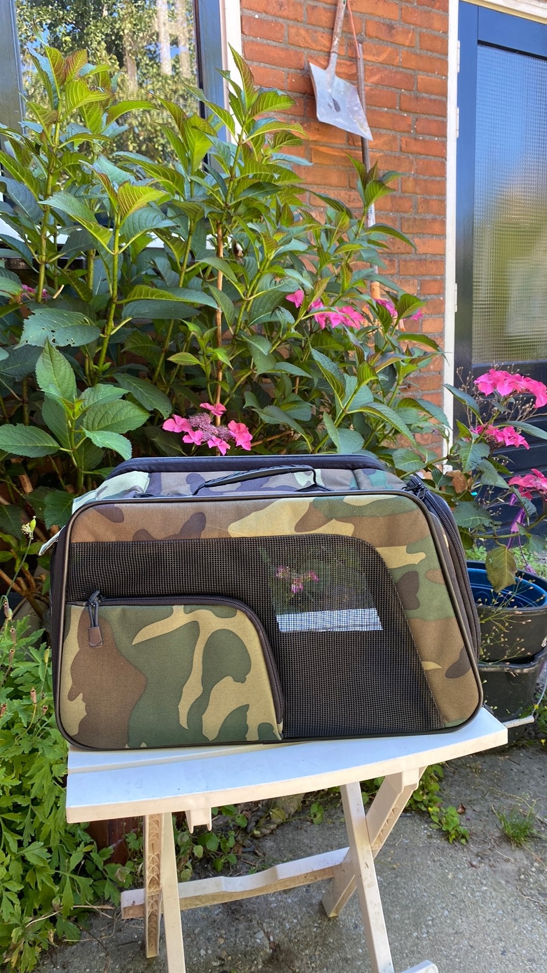 Opvouwbare transporttas zgan, Dieren en Toebehoren, Katten-accessoires, Ophalen of Verzenden, Zo goed als nieuw