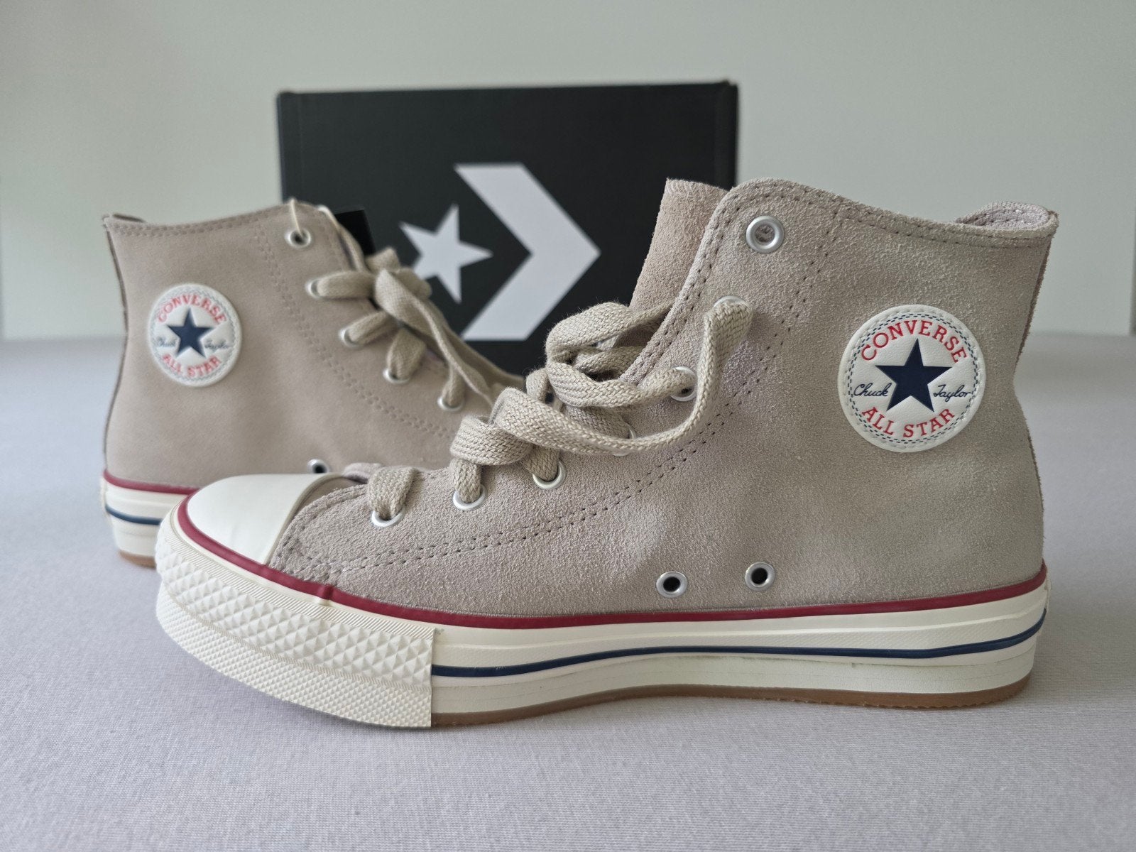 Converse All Star High Top Sneakers - Nieuw in doos, Verzenden, Beige, Nieuw, Sneakers of Gympen