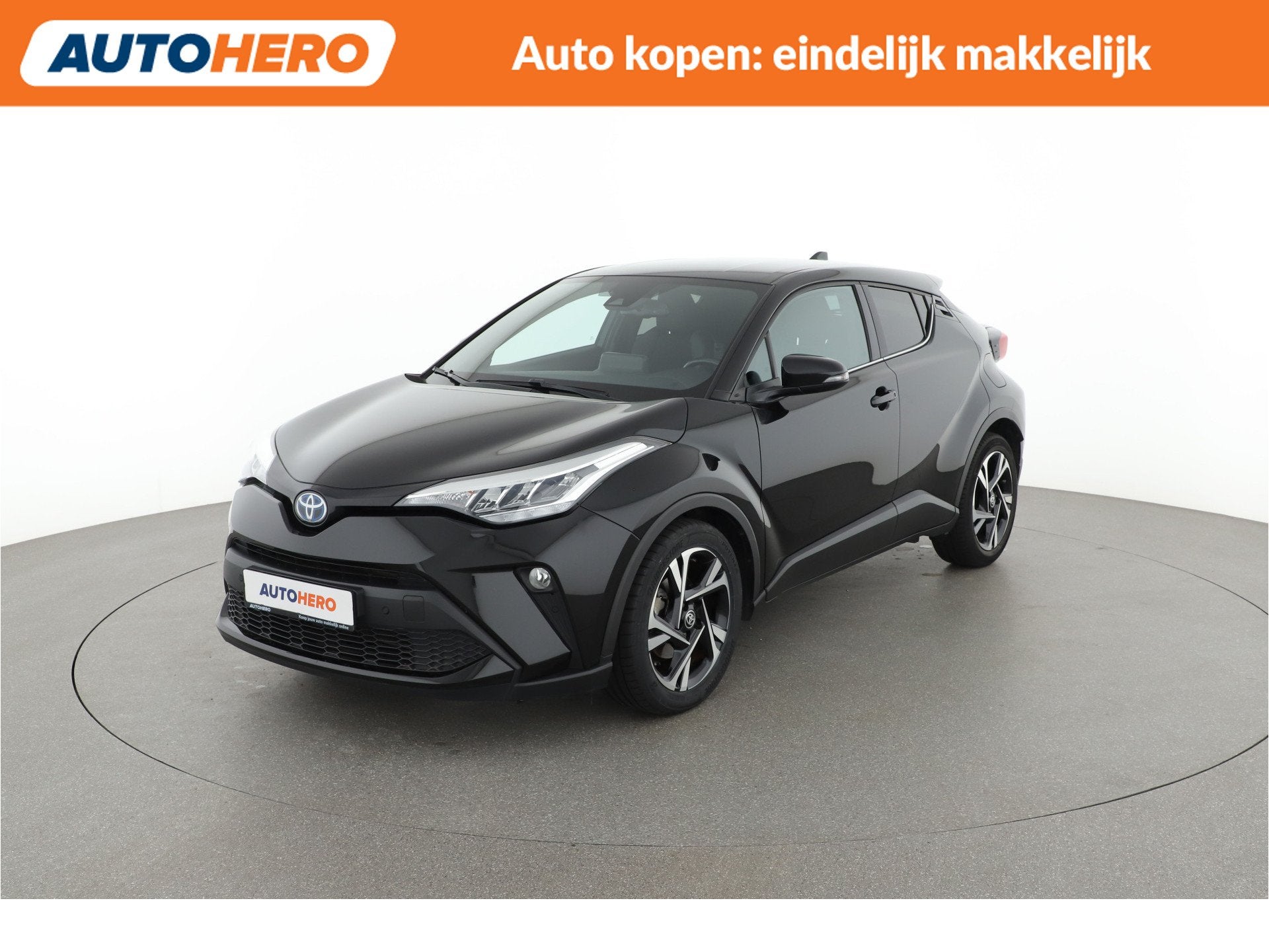 Toyota C-HR 1.8 Hybrid Bi-Tone |TS95736| (bj 2022), 4 cilinders, Met garantie (alle), Leder en Stof, Bedrijf