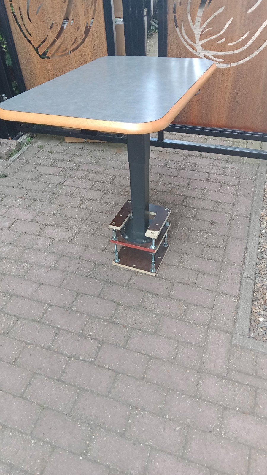 camper tafel in hoogte verstelbaar, Ophalen, Zo goed als nieuw