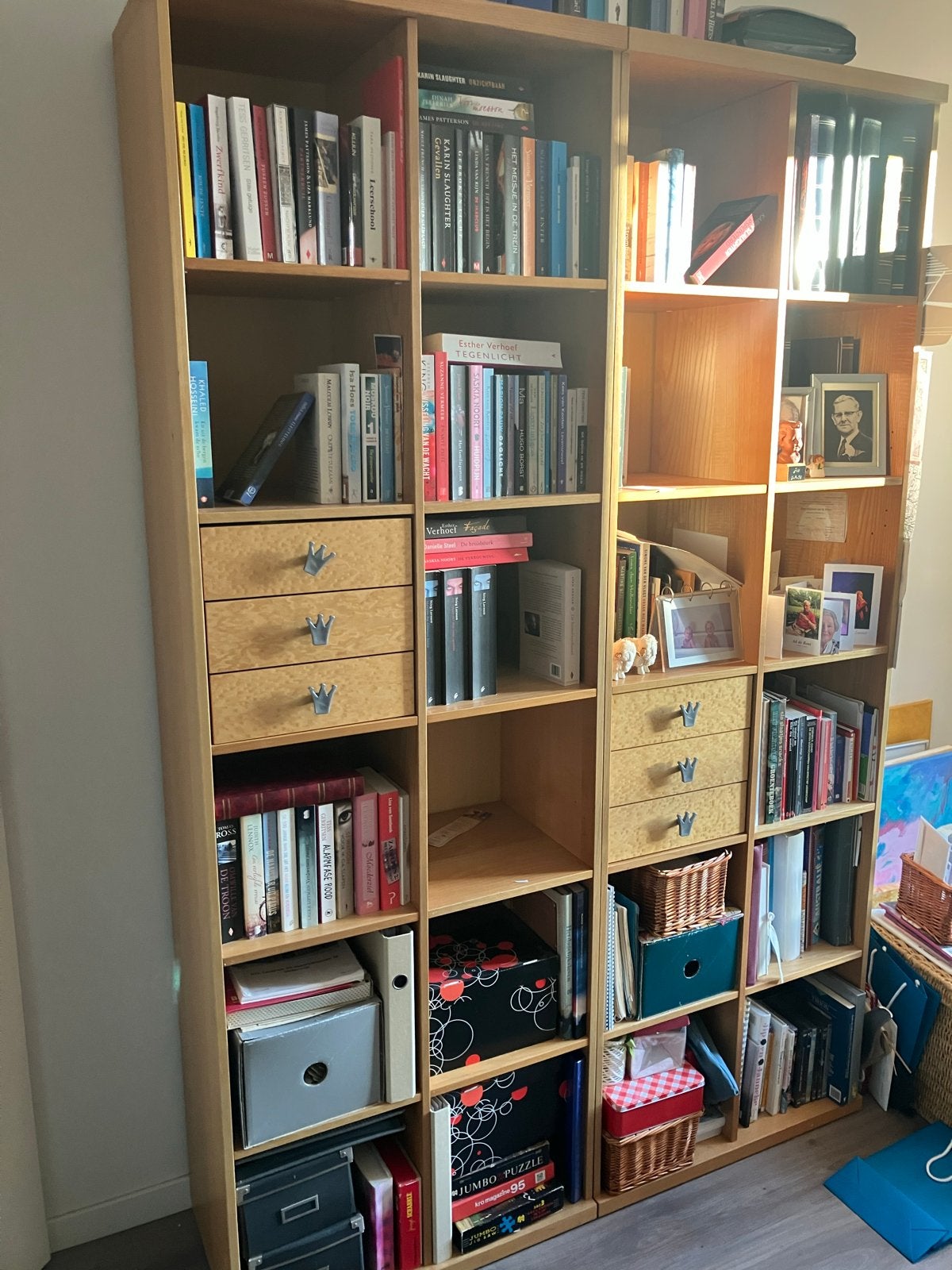 2 kasten 219x38x72 cm - Boekenkast/Opbergkast, Huis en Inrichting, Ophalen, Gebruikt, 200 cm of meer, 50 tot 100 cm