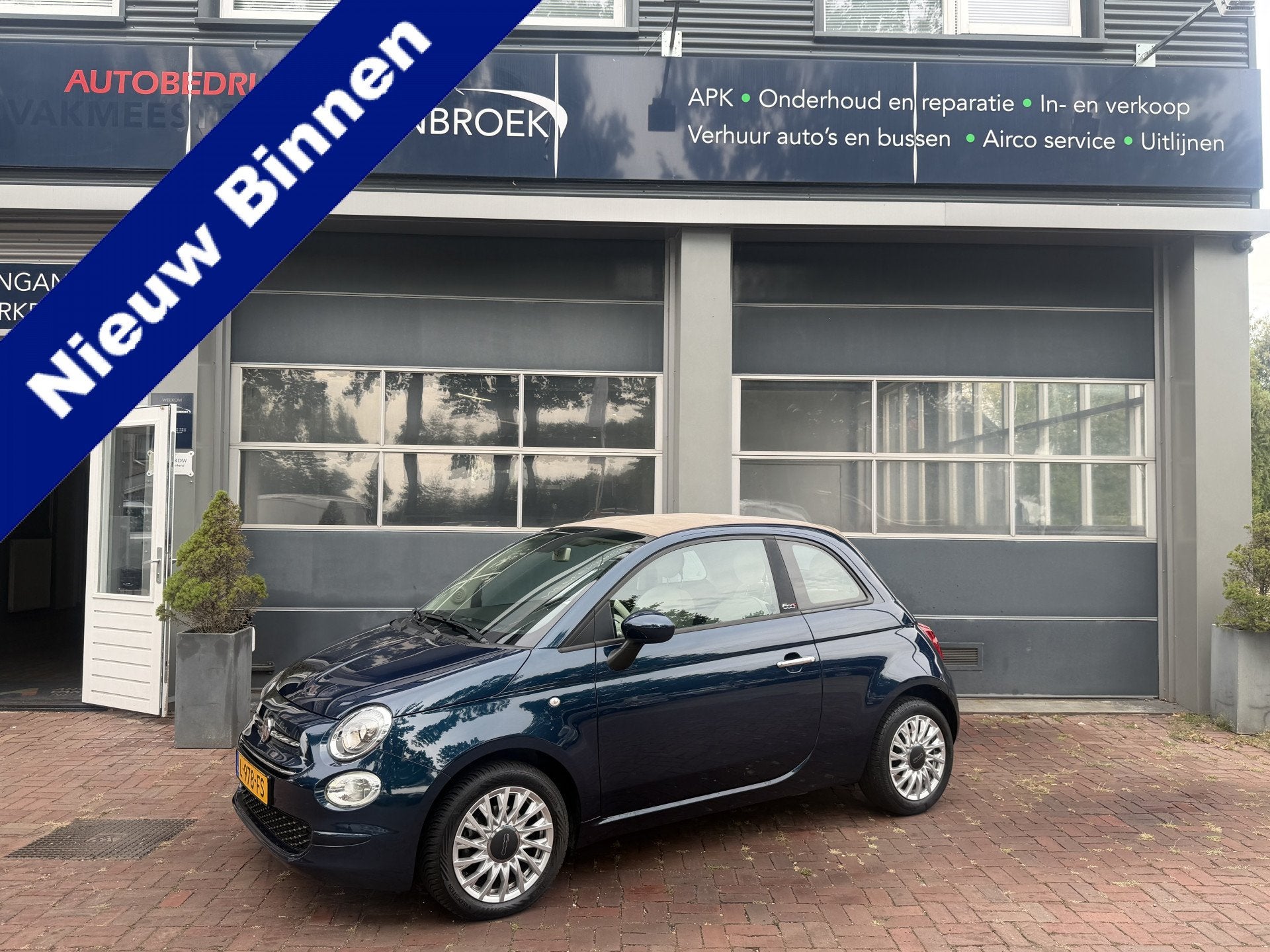 Fiat 500 1.0 Hybrid Launch Edition Bj 2020 Km 35.944 Dealer, Dealer onderhouden, Stof, Bedrijf, Handgeschakeld