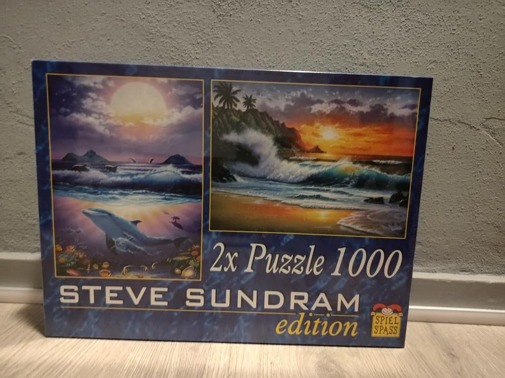 Spiel Spass puzzels 2x 1000 stukjes Steve Sundram NIEUW, Ophalen of Verzenden, 500 t/m 1500 stukjes, Nieuw, Legpuzzel