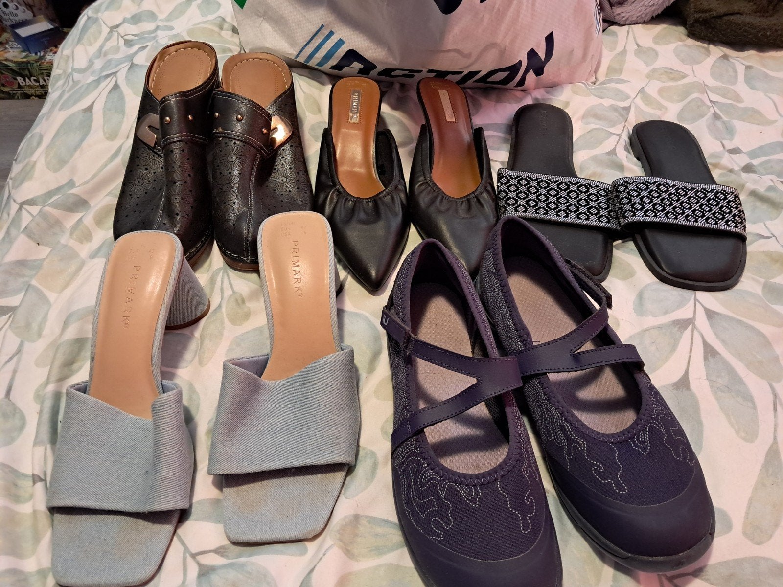 5 paar schoenen maat 40, Ophalen, Zo goed als nieuw, Zwart, Sneakers of Gympen