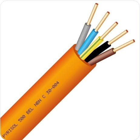 Kabel 5g6 - 50m - brandvrij - Omerin Pyrisol, Ophalen, Zo goed als nieuw, Overige merken, Kabel of Snoer