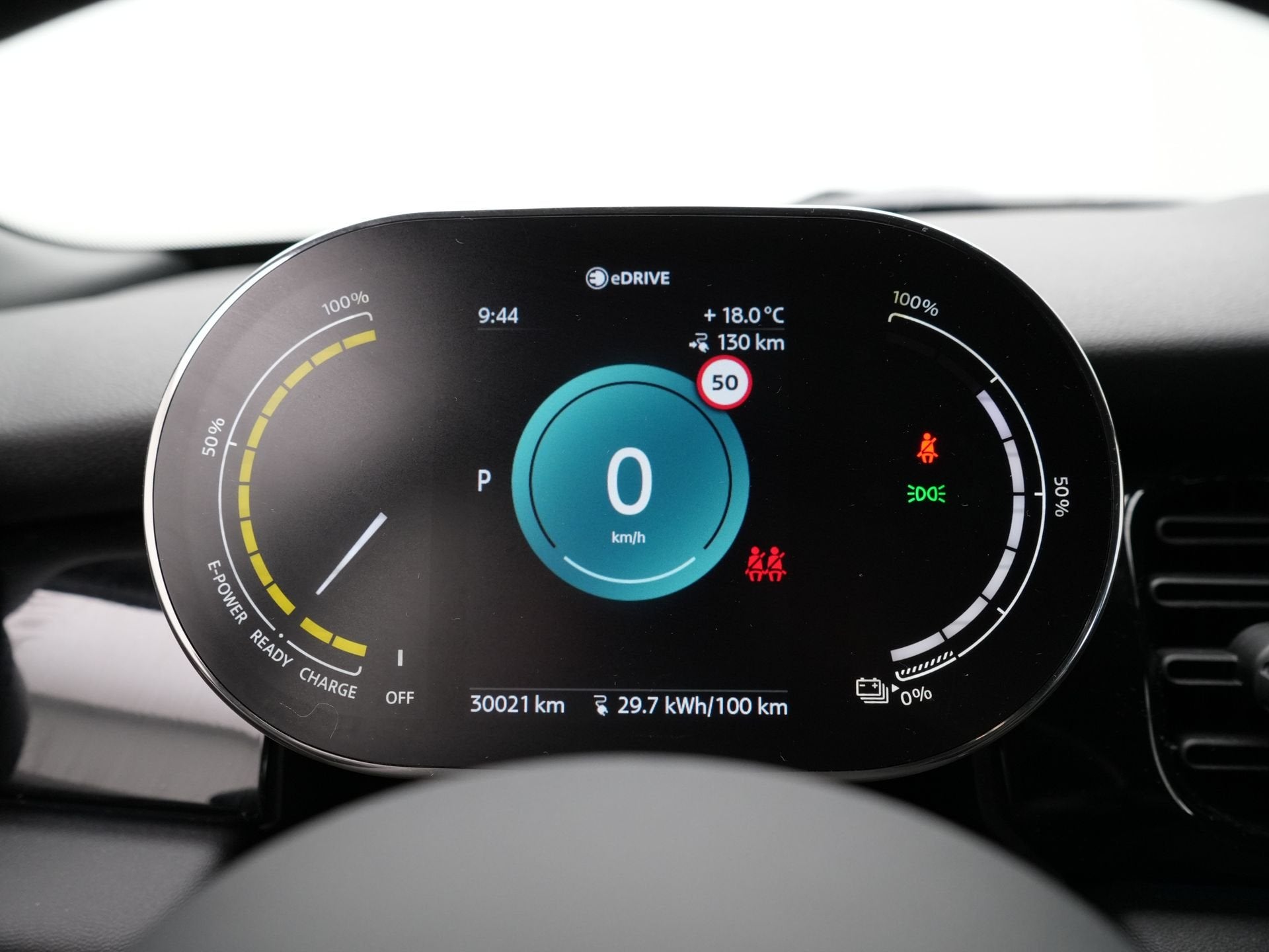 MINI Electric 3-deurs Camden Edition Accu conditie 96%, Auto's, Dealer onderhouden, Met garantie (alle), Leder en Stof, 184 pk