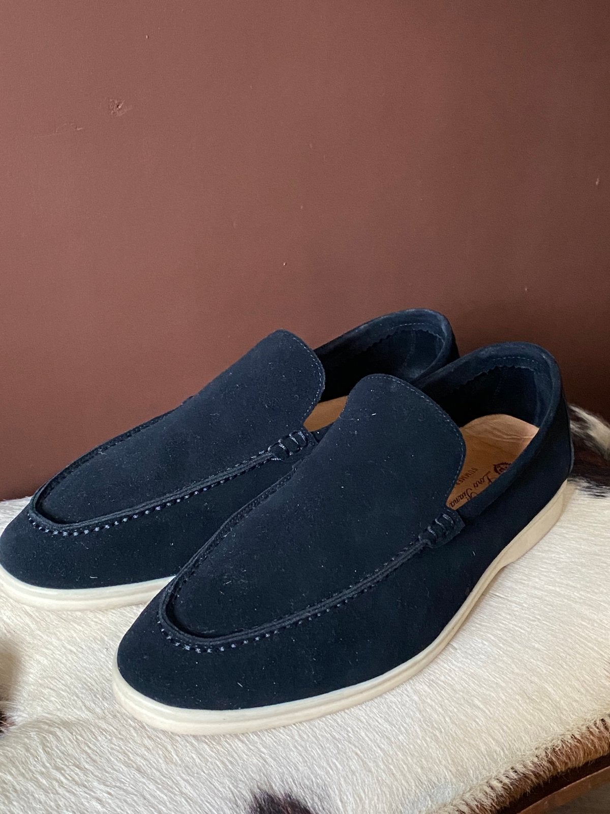 Loro Piana Suède loafer 44, Ophalen of Verzenden, Zo goed als nieuw, Blauw, Loafers