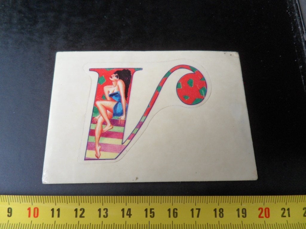 sticker Panini Fantastickers  V  Vrouw, Ophalen, Zo goed als nieuw