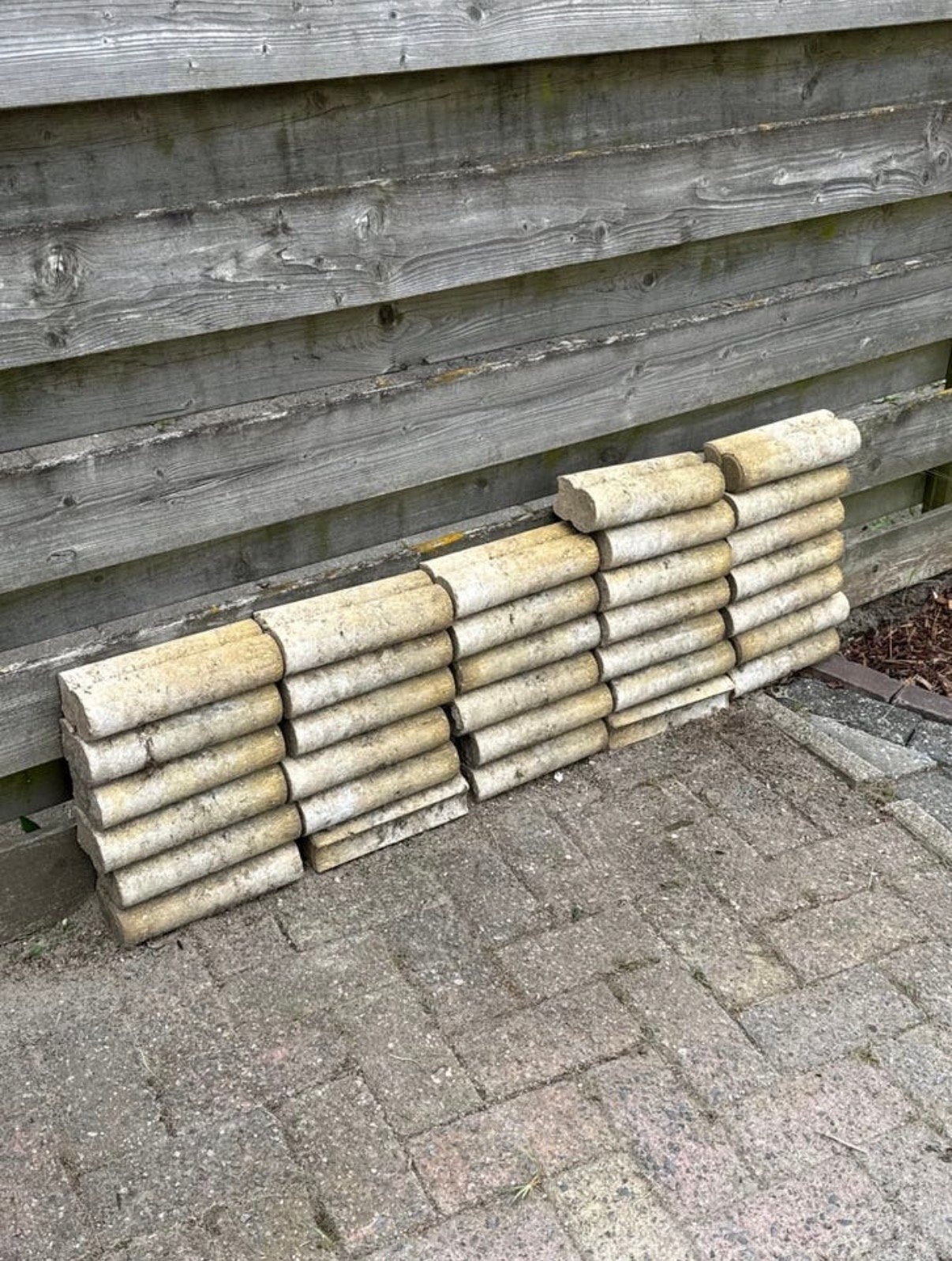 Betonnen stenen voor border rand, Tuin en Terras, Tegels en Klinkers, Gebruikt, Ophalen