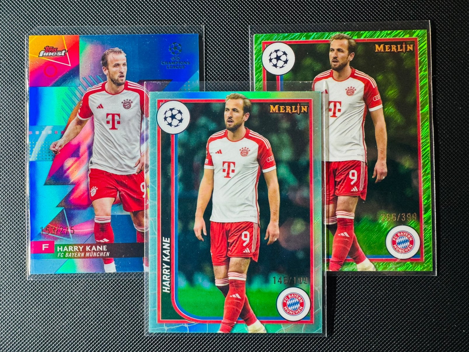 3x Topps (finest/merlin) Harry Kane /199, /275, /399, Ophalen of Verzenden, Meerdere plaatjes