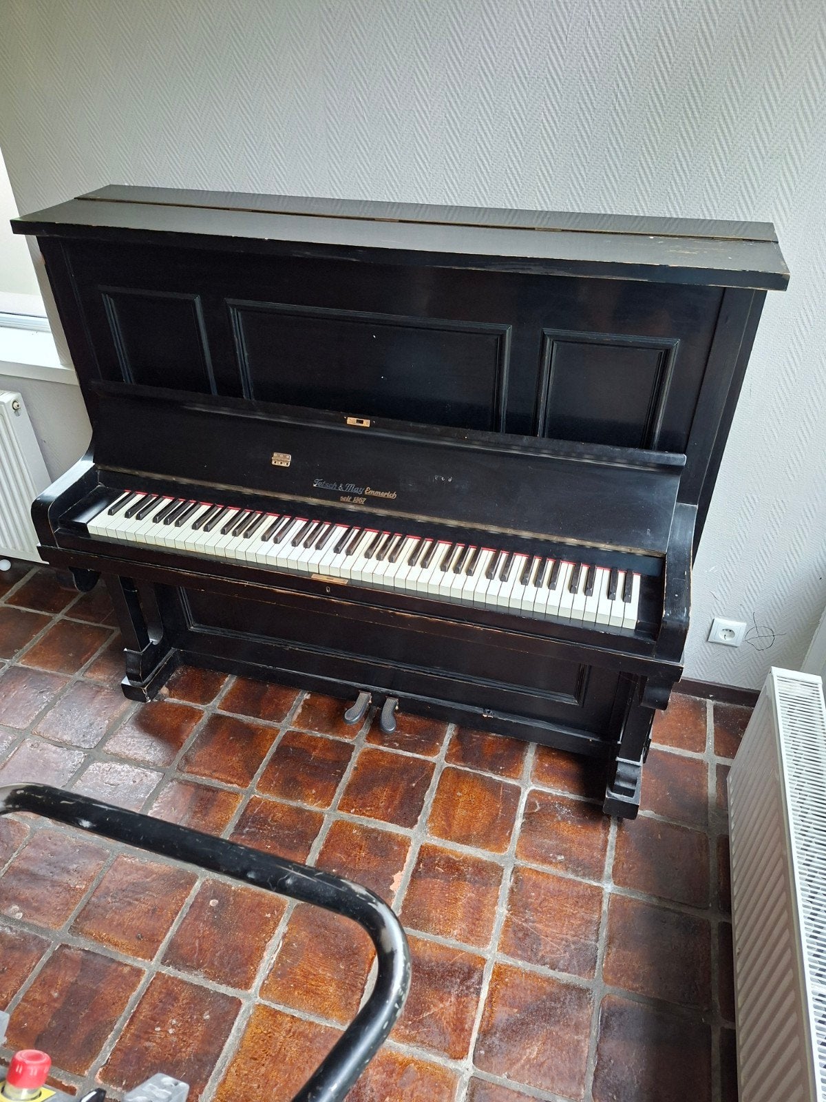 Zwart piano van Julius & Otto Günther, Ophalen of Verzenden