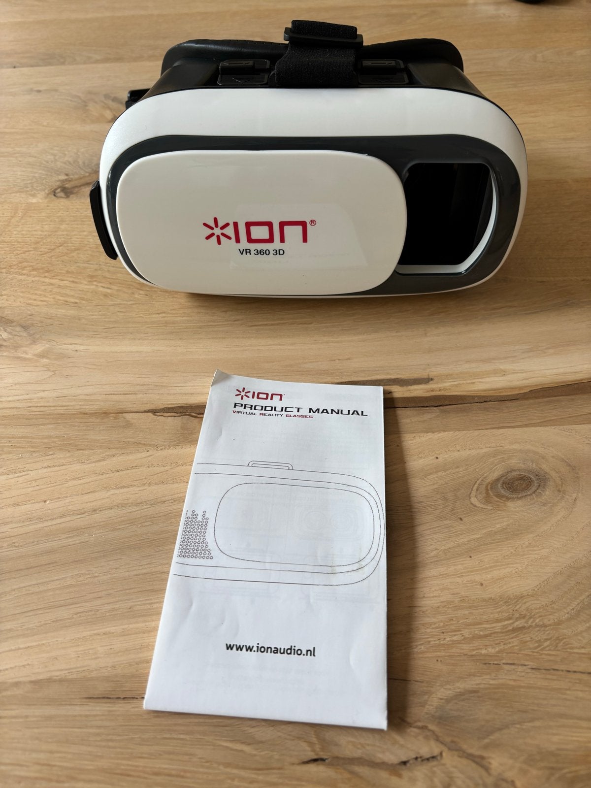 ION VR 360 3D Virtual Reality Bril met Bluetooth Controller, Ophalen of Verzenden, Zo goed als nieuw, VR-bril, Telefoon