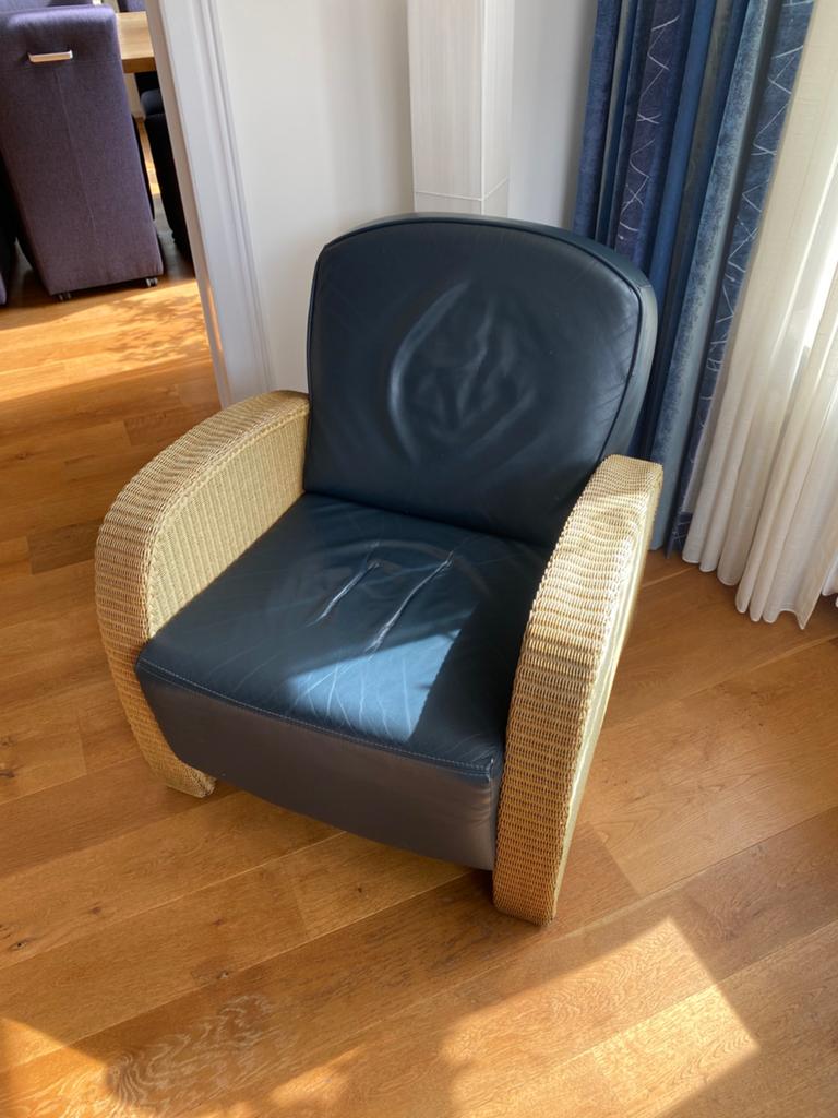 Stoel leder, Ophalen of Verzenden, 75 tot 100 cm, 50 tot 75 cm