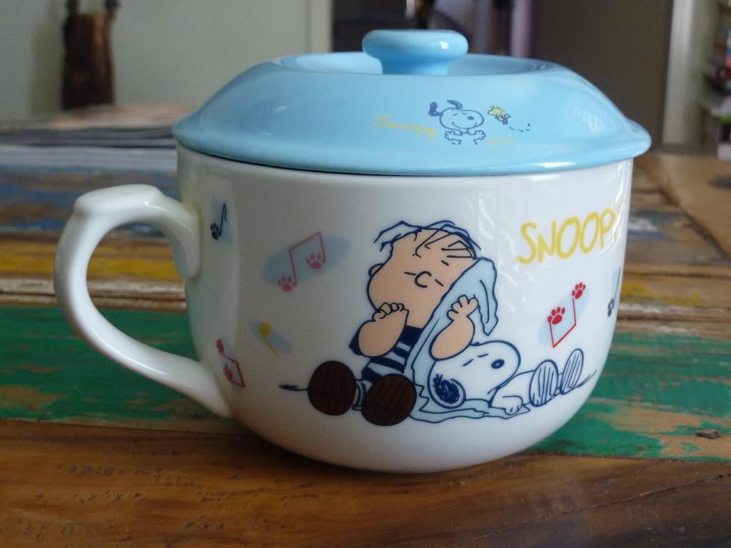 Soepkom soup bowl Snoopy peanuts, Verzamelen, Verzenden, Nieuw, Porselein, Kop en/of schotel