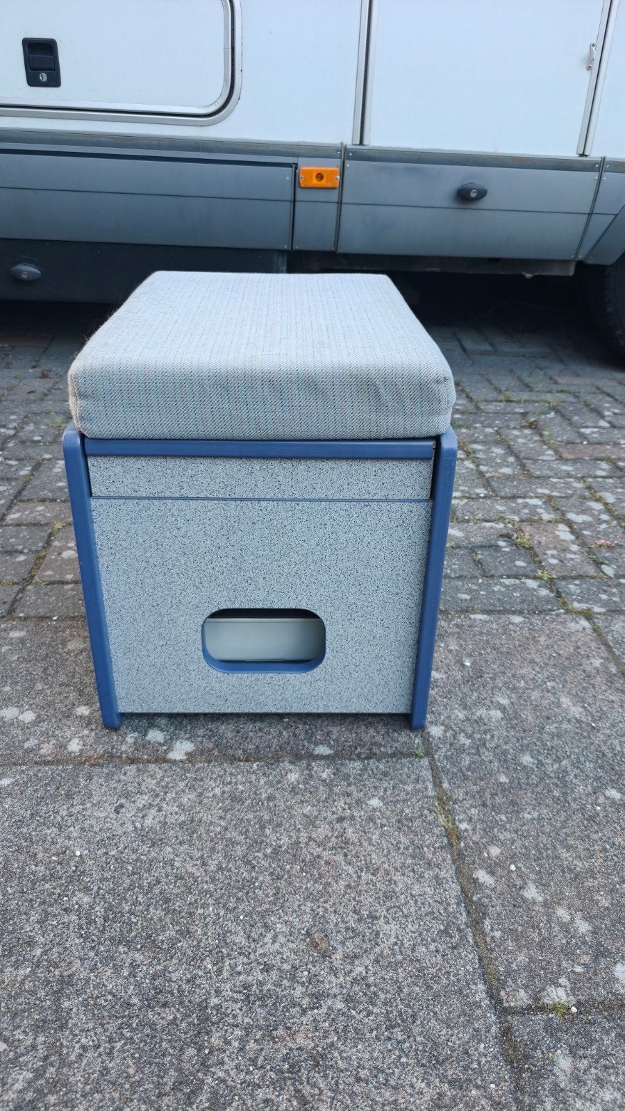 VW Californiastijl Toiletbox met Kussen incl Porta Potti, Ophalen, Gebruikt