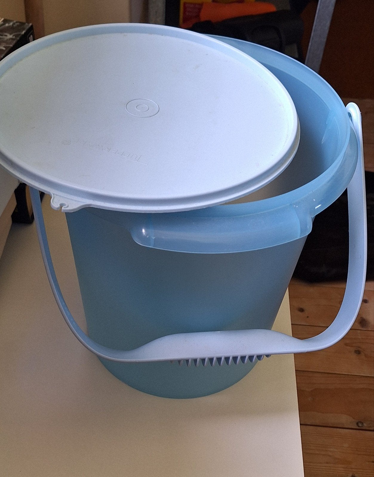 Tupperware wasemmer, Huis en Inrichting, Ophalen, Blauw, Overige typen, Zo goed als nieuw