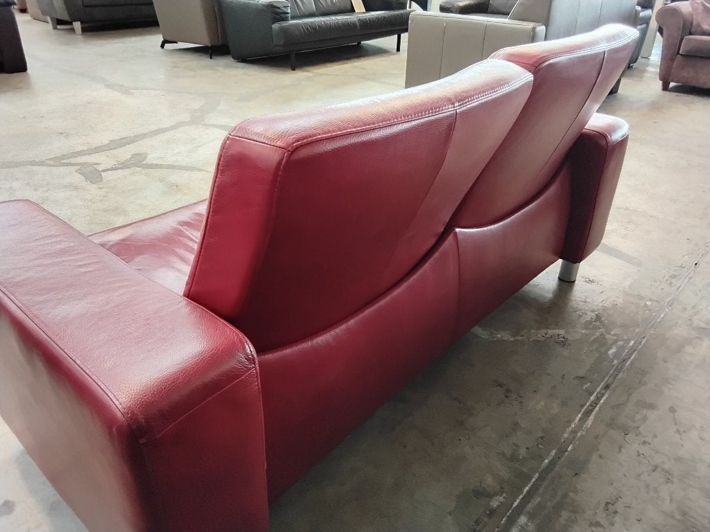 Stressless relax bank 230cm 2-delig. Voor 165=. Second Life., Ophalen, Gebruikt, 150 tot 200 cm, Leer