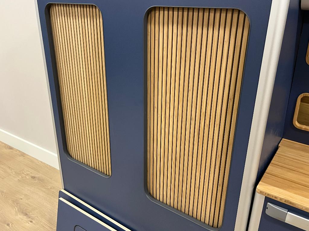 Meubelset keuken VW Transporter T5/T6 Deep Sea Blue / bamboe, Caravans en Kamperen, Ophalen, Hoefakker 3, Veen, Info@termeercampers.nl