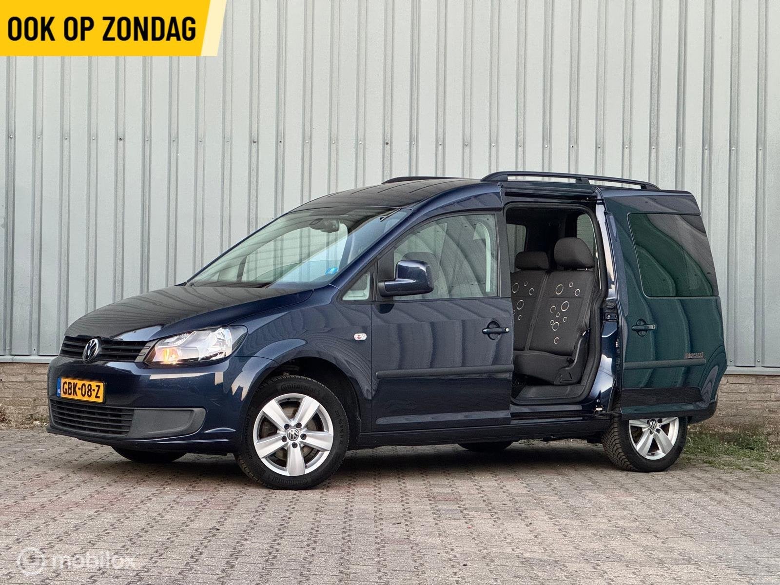 Volkswagen Caddy Maxi 1.2TSI Highline | Stoelverw. | 7P. |, Voorwielaandrijving, Euro 5, 4 cilinders, Blauw