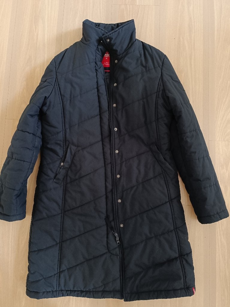 Zwarte gewatteerde winterjas jack van EDC by Esprit maat M, Maat 38/40 (M), Zwart, Ophalen of Verzenden, EDC by Esprit