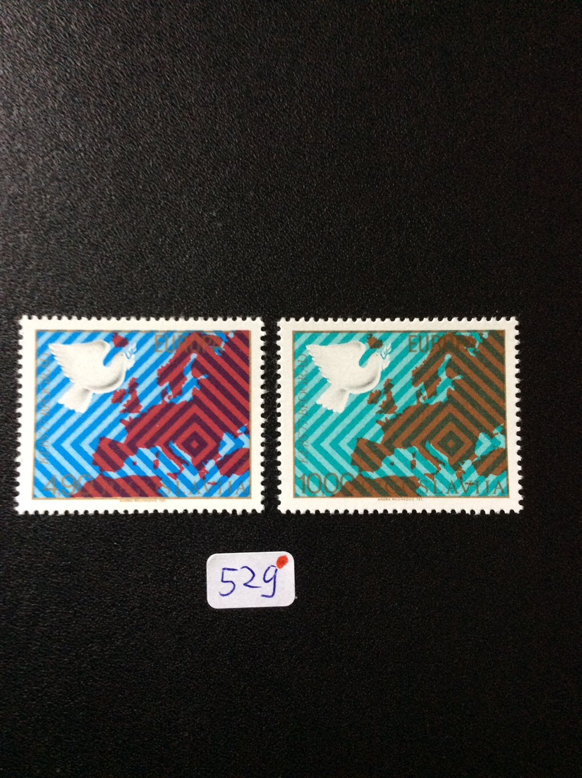 Joegoslavie postzegels 1977 pfr Mi 1692/93, Ophalen of Verzenden, Joegoslavië, Postfris