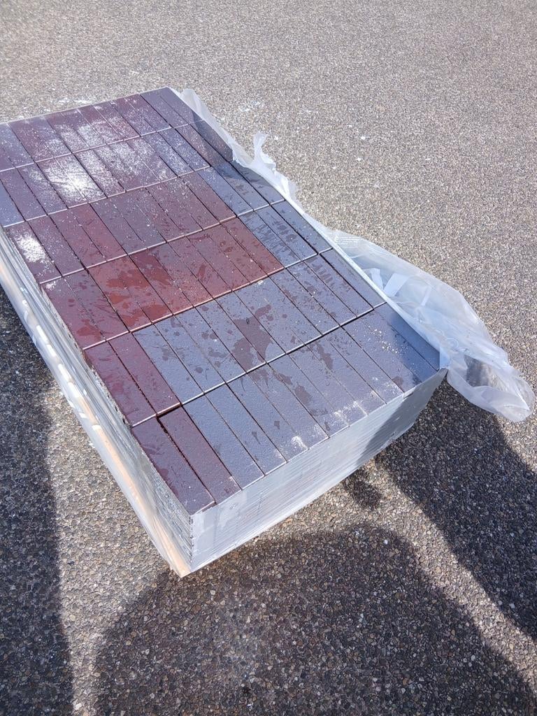 Paars bruine strengpers steen, 200 stuks, Ophalen of Verzenden