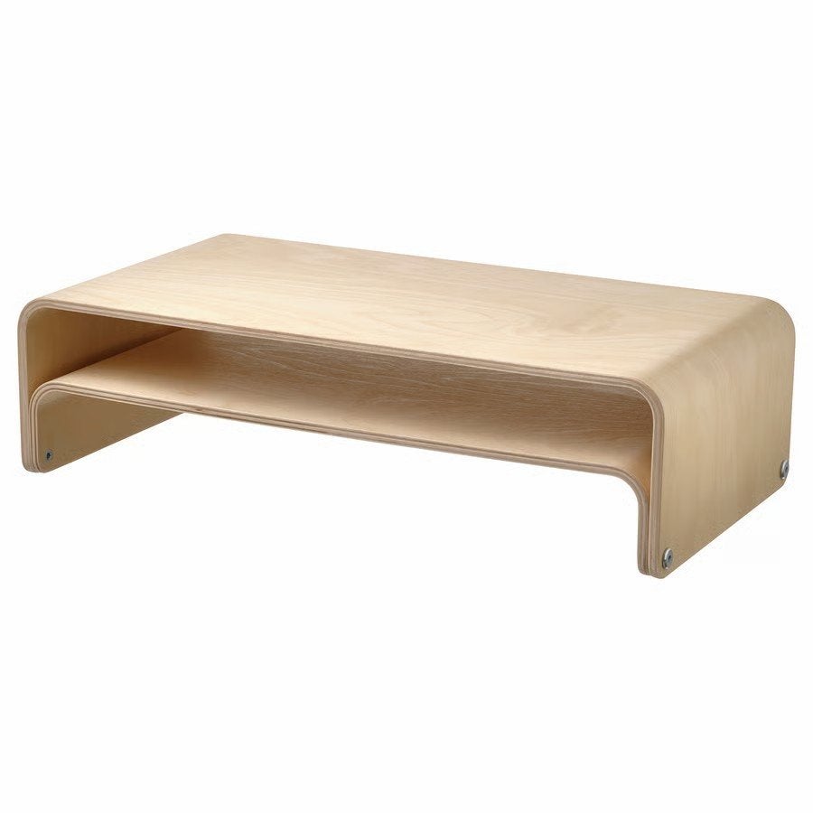 Laptop / monitor standaard, 52x26 cm, berken, onbeschadigd, Computers en Software, Laptopstandaarden, Zo goed als nieuw, Ophalen of Verzenden