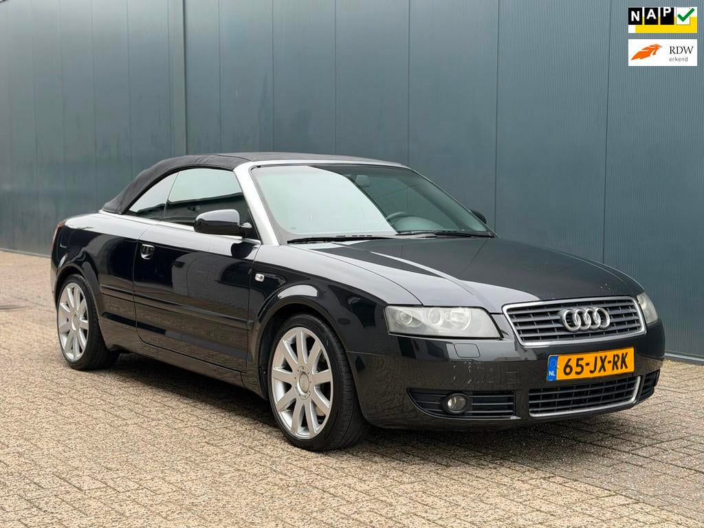 Audi A4 Cabriolet 2.4 V6 Exclusive Automaat Airco APK Inruil, Auto's, Audi, Gebruikt, Cabriolet, 4 stoelen, A4
