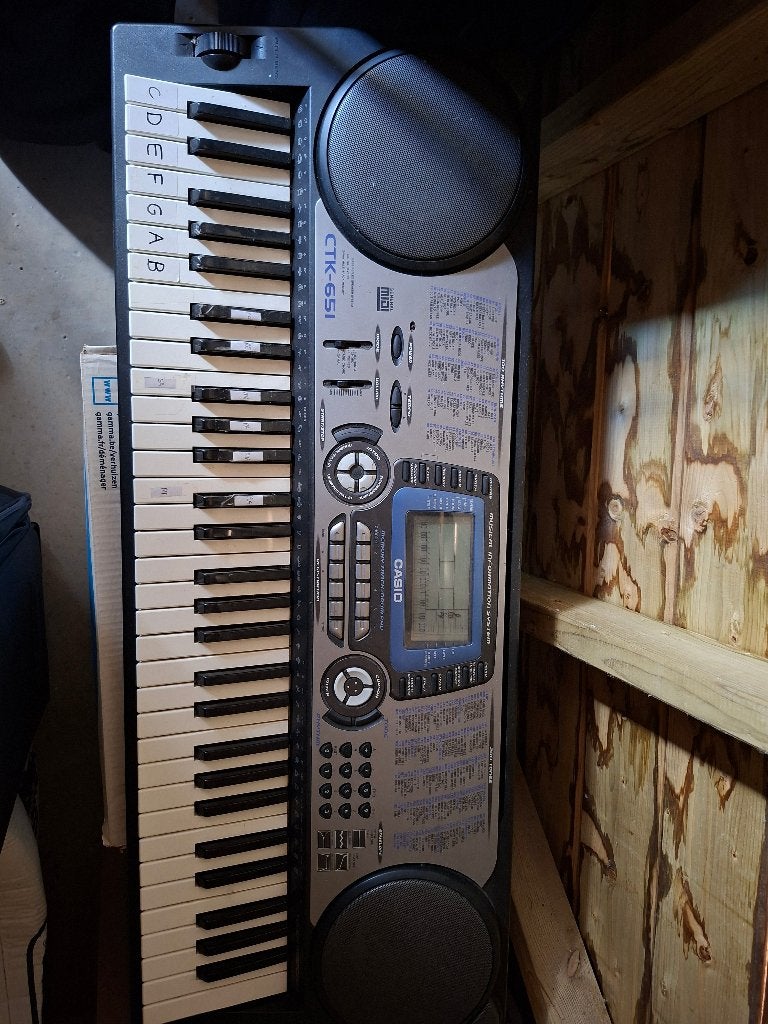 CASIO CTK-651 keyboard met INOX standaard, Ophalen, Gebruikt, 61 toetsen, Casio