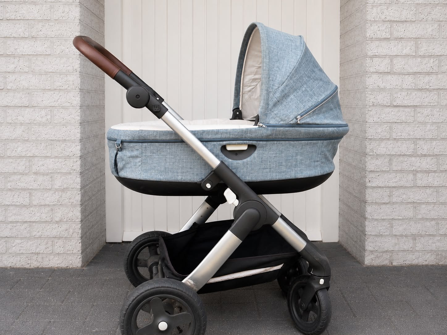 Stokke kinderwagen compleet spijkerstof, Ophalen of Verzenden, Zo goed als nieuw, Overige merken, Luchtbanden