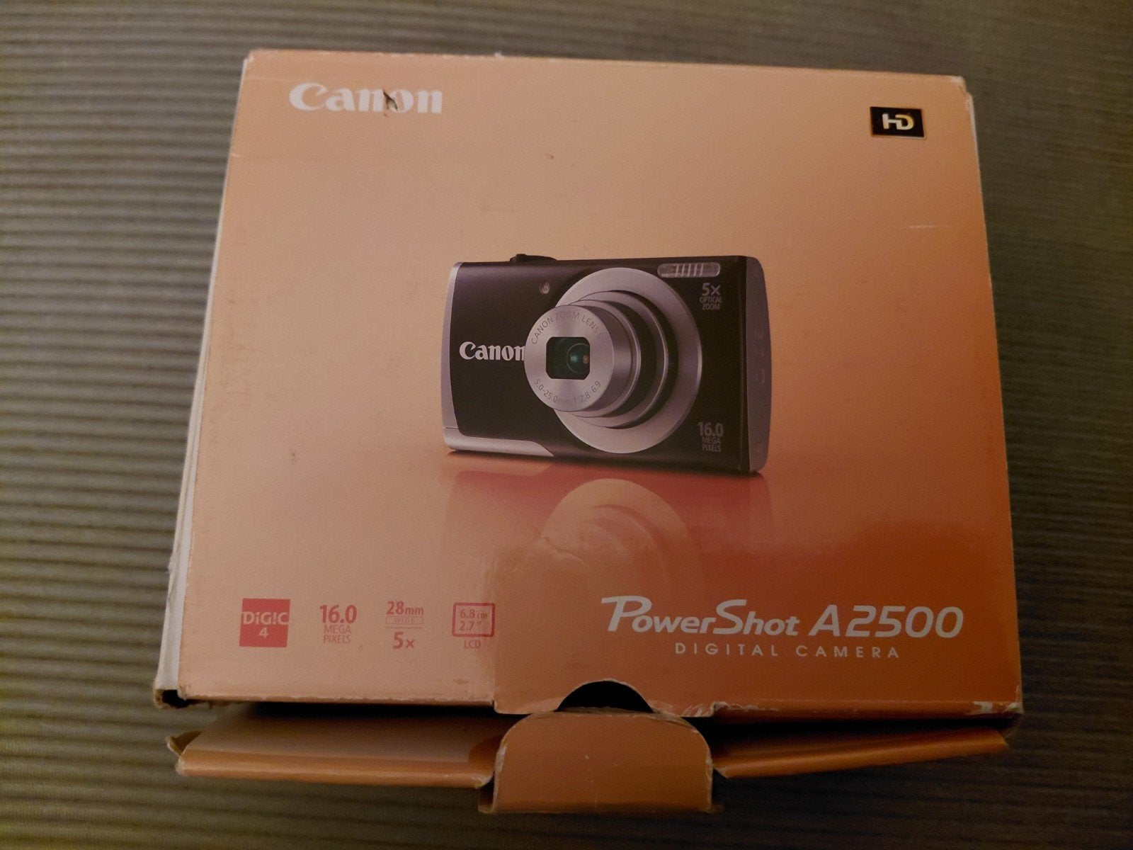 Canon PowerShot A2500 Compactcamera - 16.0 MP, 5x zoom, Ingebouwde flitser, Accu, Canon, Ophalen of Verzenden