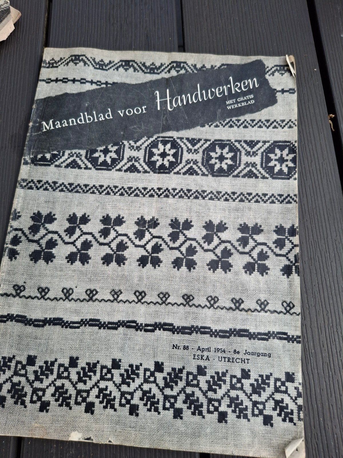 Maandblad voor Handwerken - Nr. 88, April 1954, Gebruikt, Overige thema's, Meerkleurig, Ophalen of Verzenden