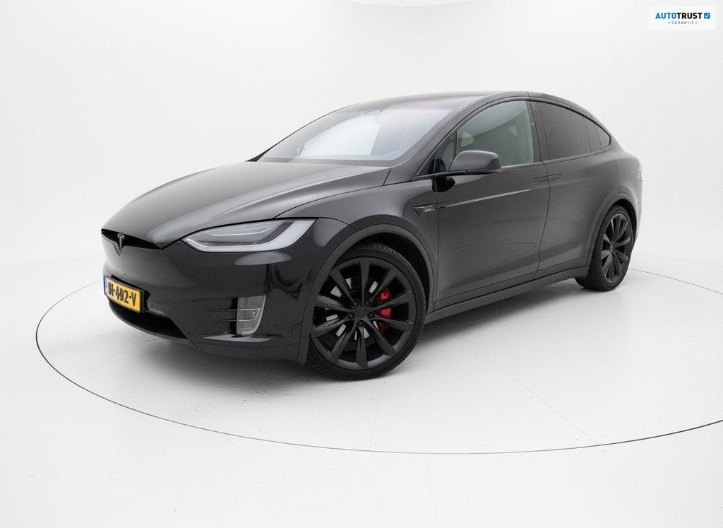 Tesla Model X 100D 6 persoons | SOH 85% | Trekhaak, Gebruikt, 2433 kg, 542 km, Zwart