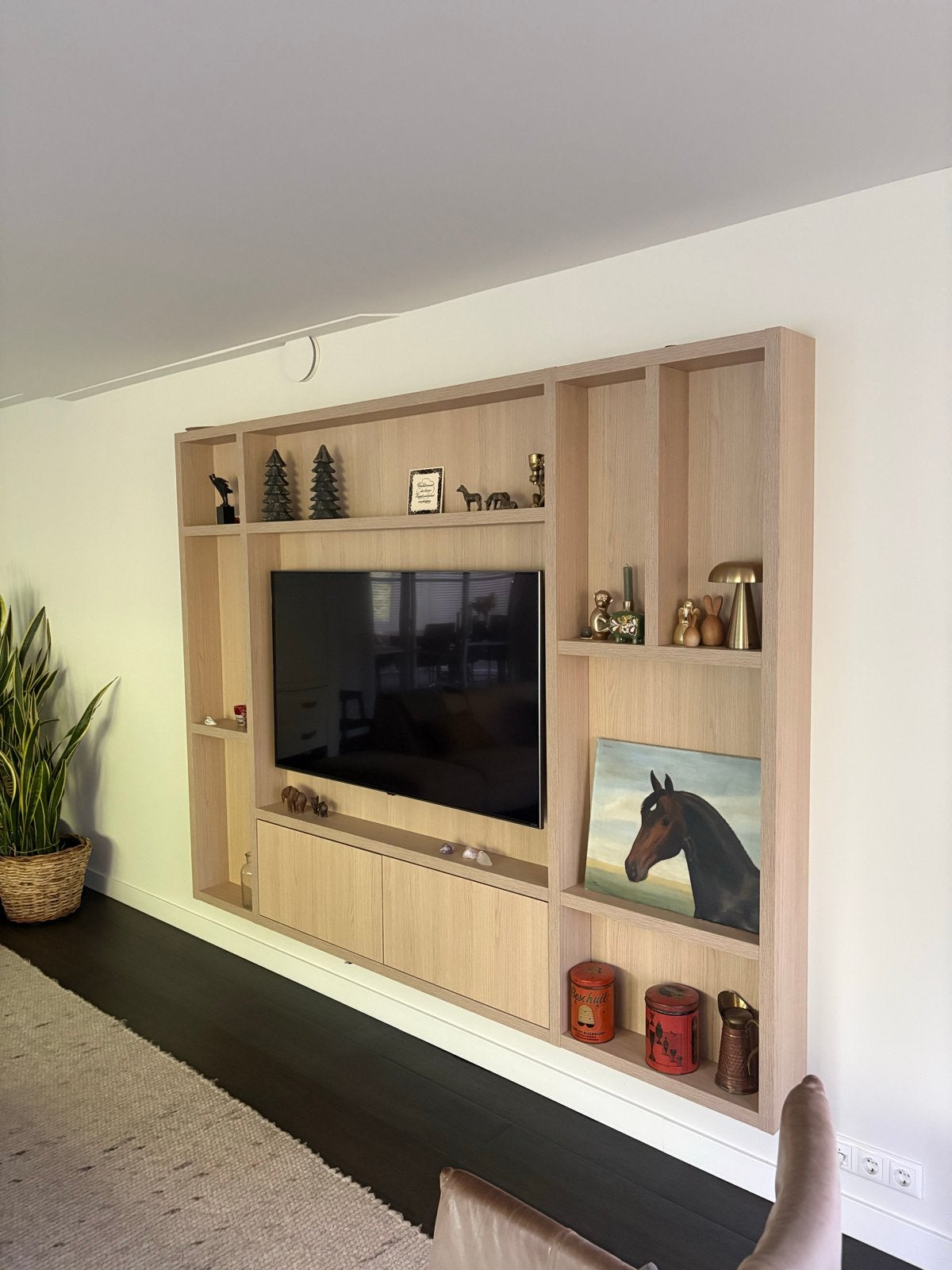 Area 77 Cinewall - Stijlvolle TV-wand met opbergruimte, Ophalen, 200 cm of meer, Zo goed als nieuw, 25 tot 50 cm