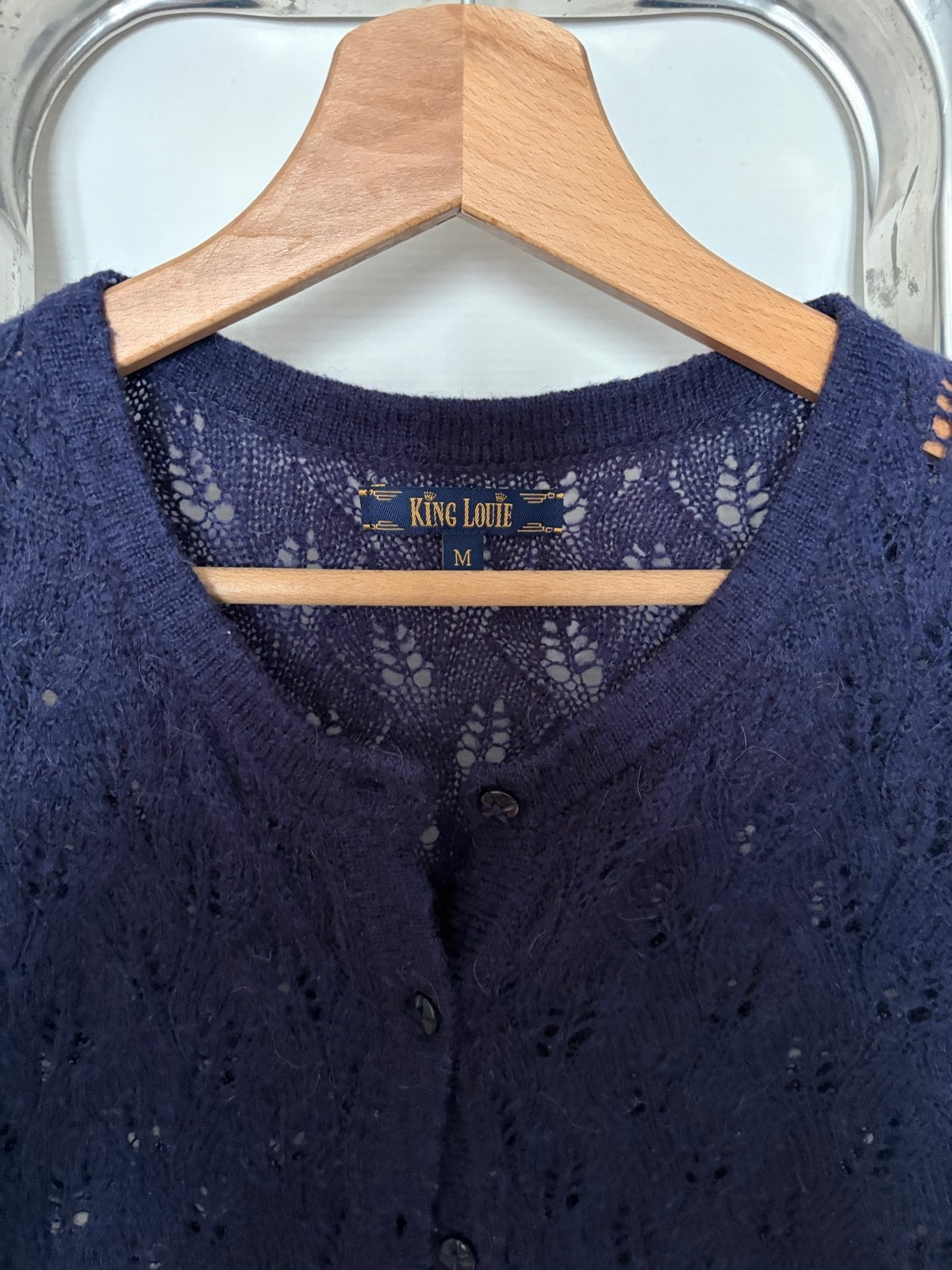King Louie vestje, maat M, donkerblauw, Ophalen of Verzenden, Gedragen, Maat 38/40 (M), Blauw