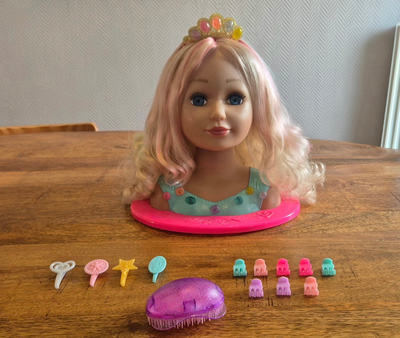 Baby born styling make-up & kaphoofd met accessoires, Kinderen en Baby's, Speelgoed | Poppen, Ophalen of Verzenden, Zo goed als nieuw
