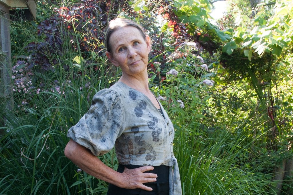 Reworked goa hippie top no 2 maat 36 ecoprint pofmouw, Kleding | Dames, Ophalen of Verzenden, Gedragen, Maat 36 (S)