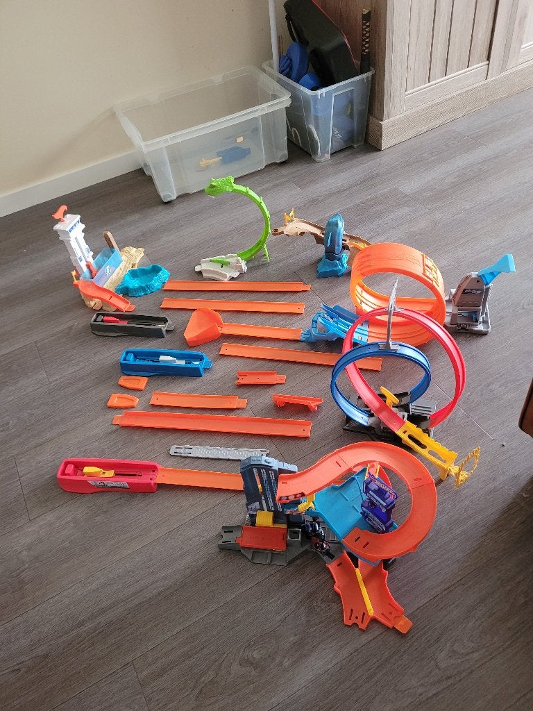Hotwheels baan, Ophalen, Gebruikt, Onderdelen, Hot Wheels