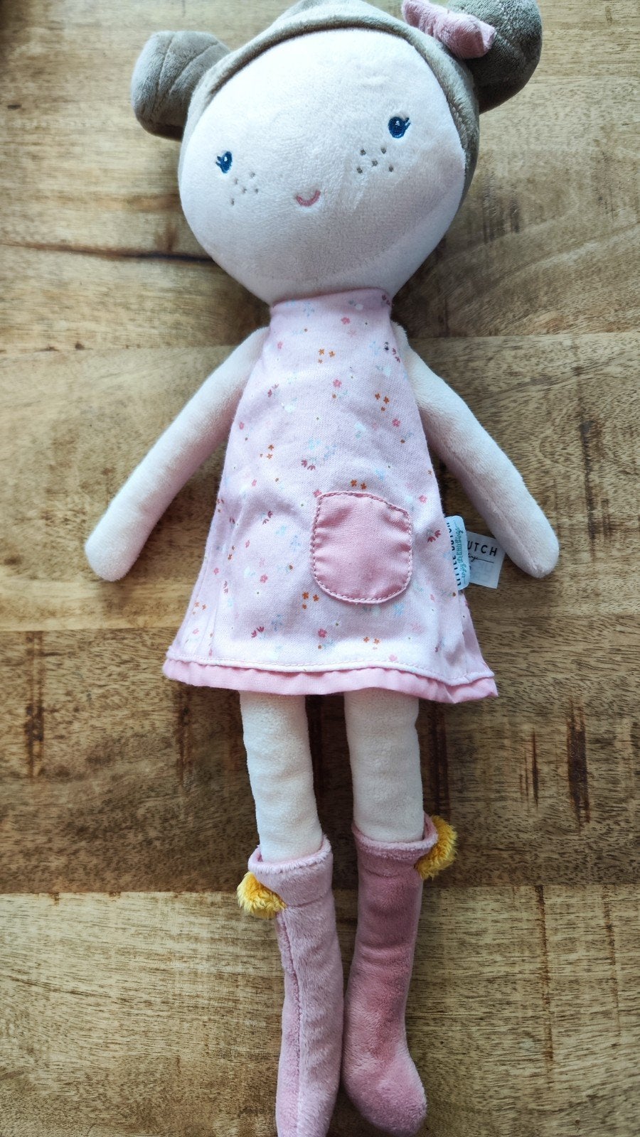 Little Dutch Rosa pop 50 cm, Ophalen of Verzenden, Zo goed als nieuw, Babypop